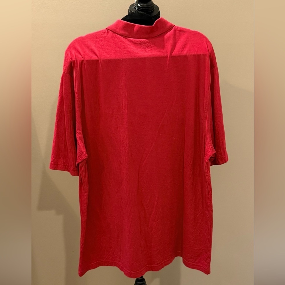 Men’s MASTERS Amen Corner Pima cotton red golf polo- Size XL - Picture 3 of 5